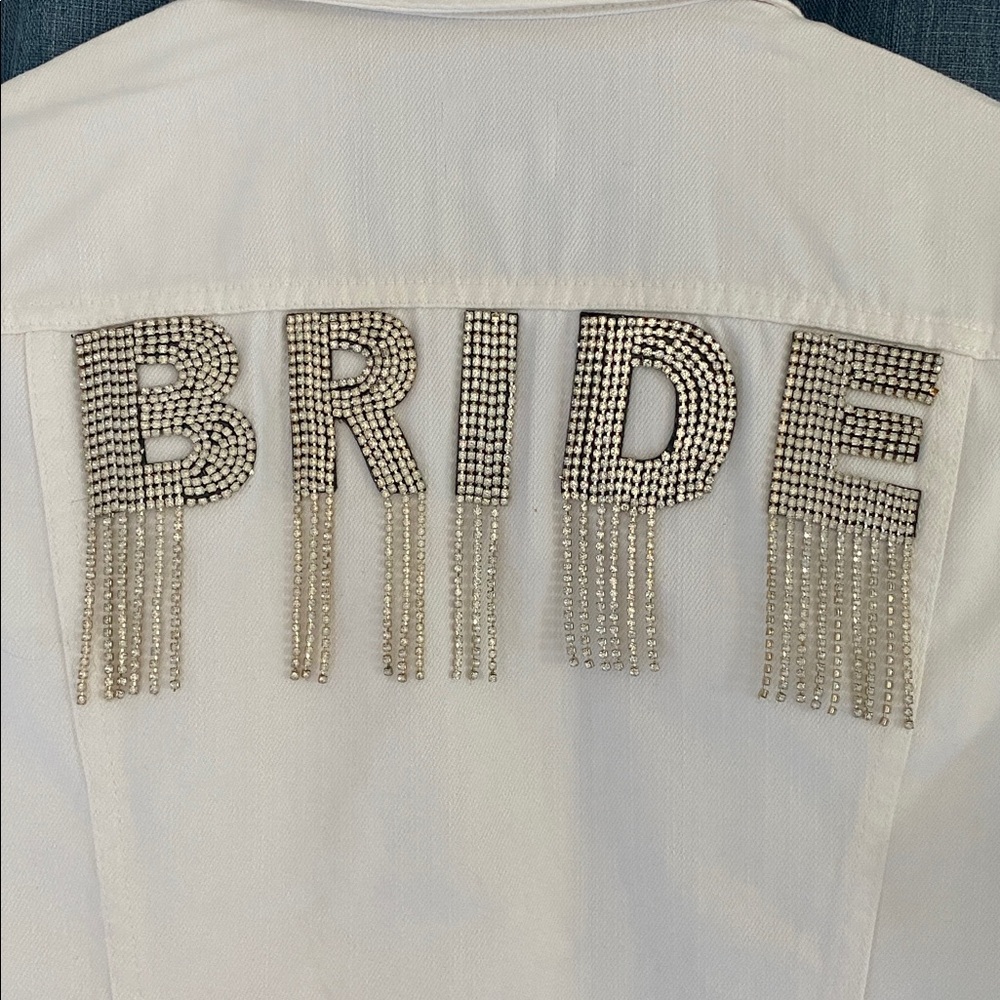 J. Crew White Bride Jean Jacket